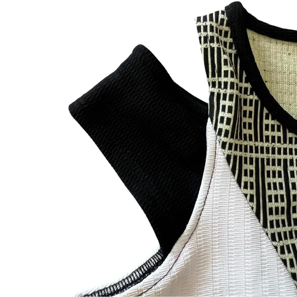 River Island | Black and White Women's Dress Size Medium 6 - Picture 7 of 15